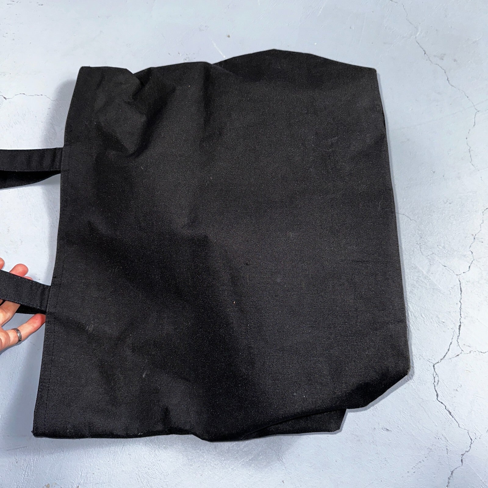 Vintage Walt Disney World Embroidered Tote Bag Black Travel Bag 90s