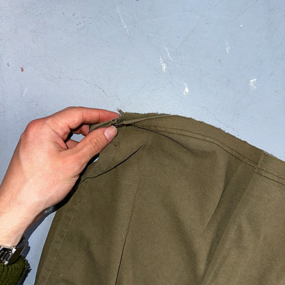 Carhartt K87 ARG Fit Pocket T-Shirt Mens 2XL Greeb Army Thrashed Holes Worn