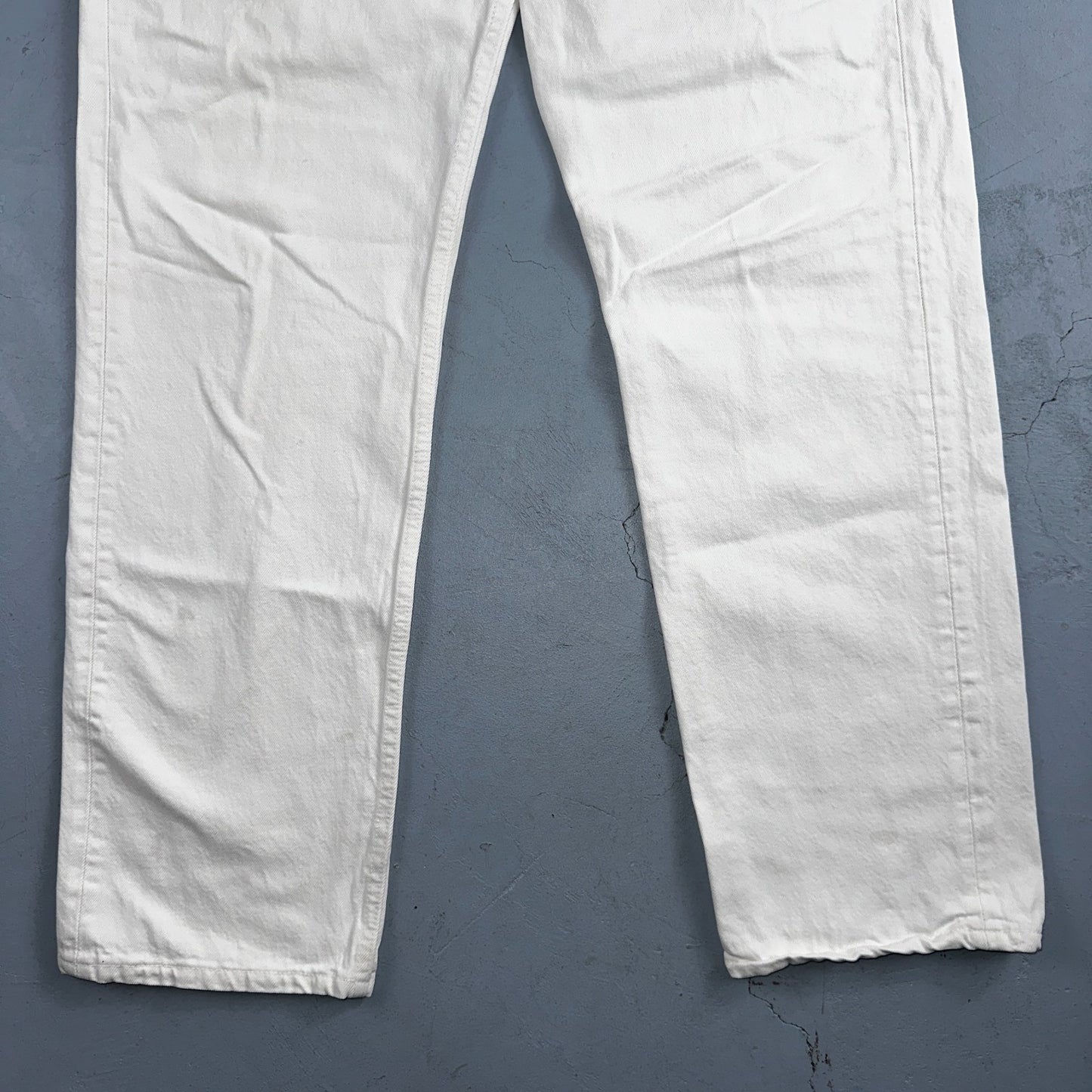 Levis 501 Vintage 80s USA XX Straight Leg Jeans White Light Wash 38x32 Act 35x31