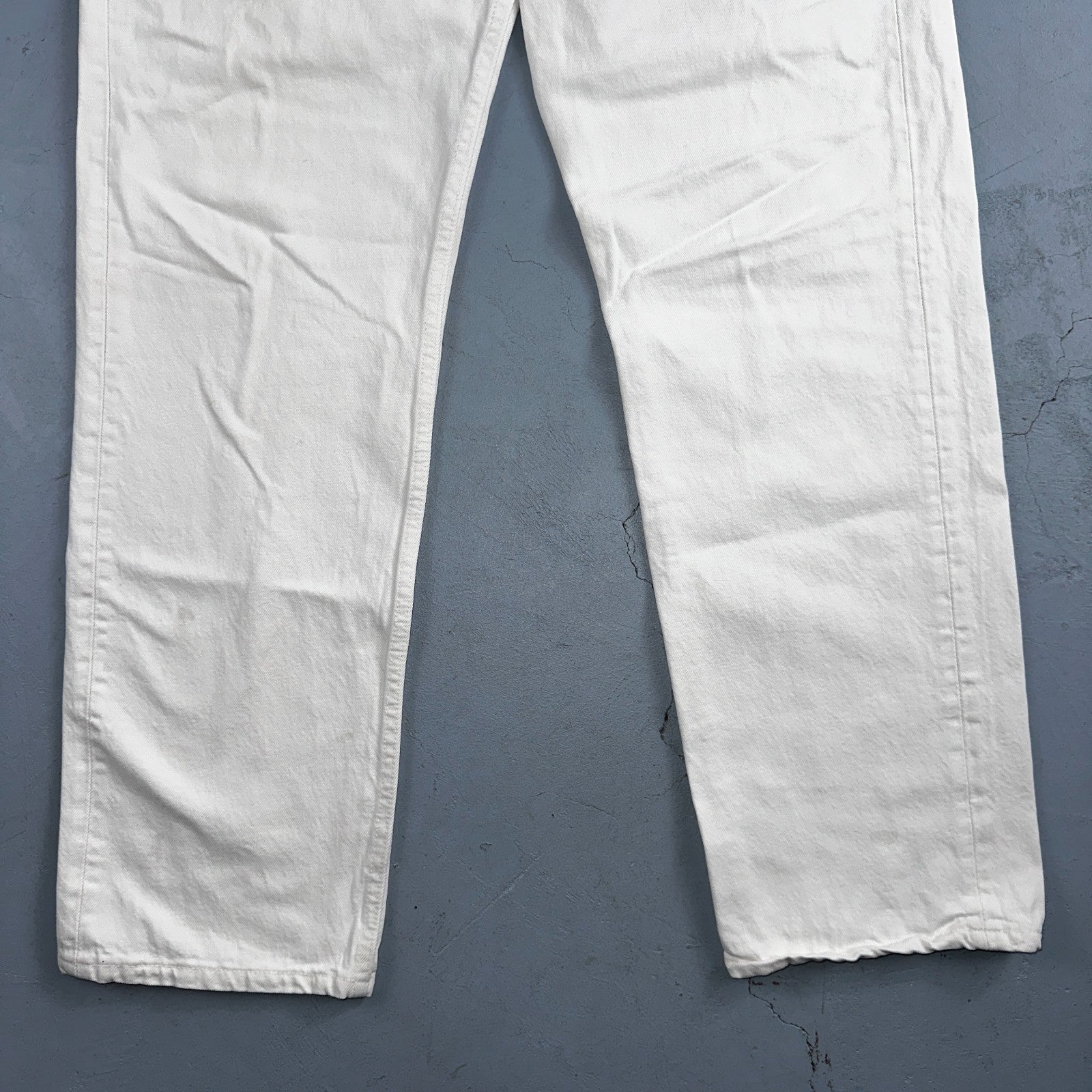 Levis 501 Vintage 80s USA XX Straight Leg Jeans White Light Wash 38x32 Act 35x31
