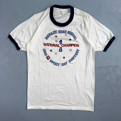 Champion McNary High School Oregon VTG T Shirt 7UP Soda Screen Stars Ringer 80s