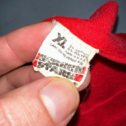 Rally Alley 1989 VTG T Shirt Screen Stars XL 80s Single Stitch Red Cars Security