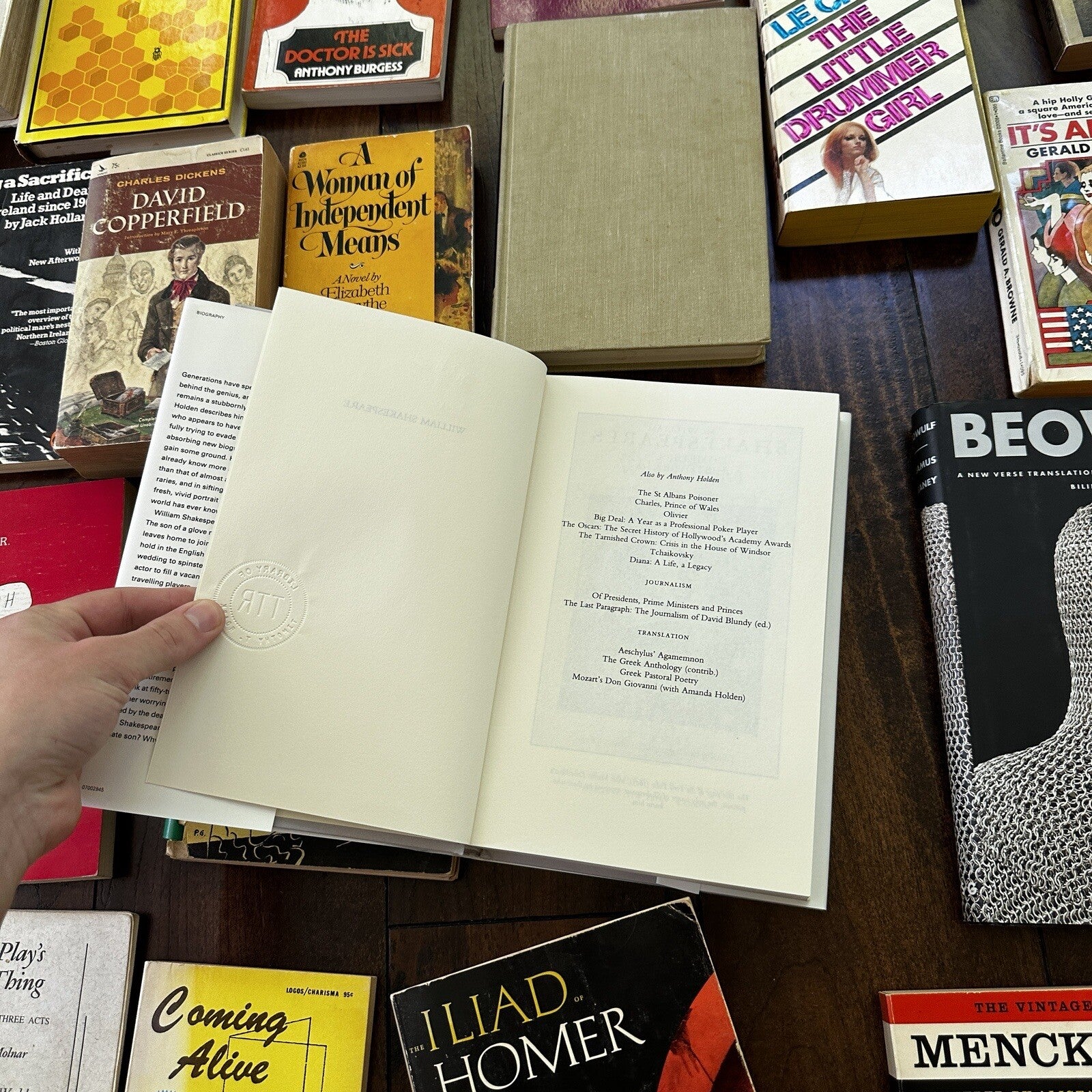 Lot 36 Cool Old Vintage Antique Rare Hardcover Random Books Green Coffee Table