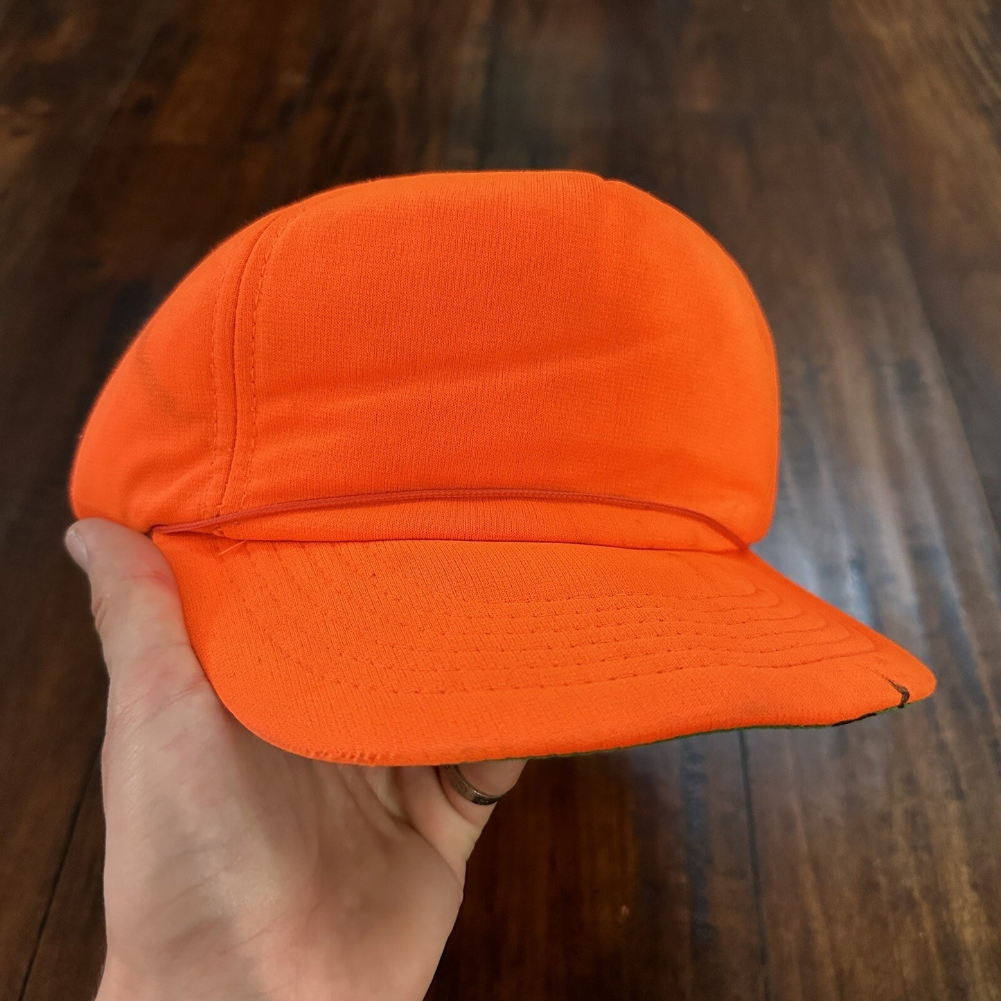 Fishing Funny Orange Vintage Hat Cap Snapback 80s Hunting Basic Simple