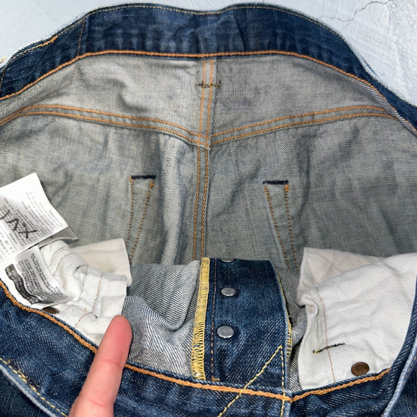 Levis 501 Y2K XX Straight Leg Jeans Blue VTG Med Wash 36x32 Act 35x30