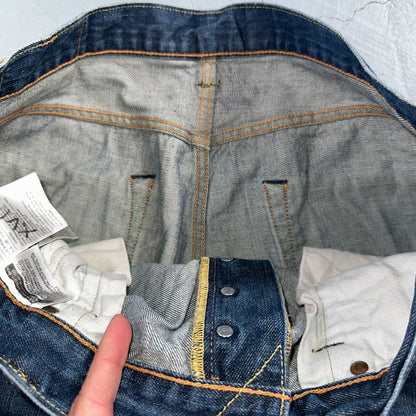 Levis 501 Y2K XX Straight Leg Jeans Blue VTG Med Wash 36x32 Act 35x30