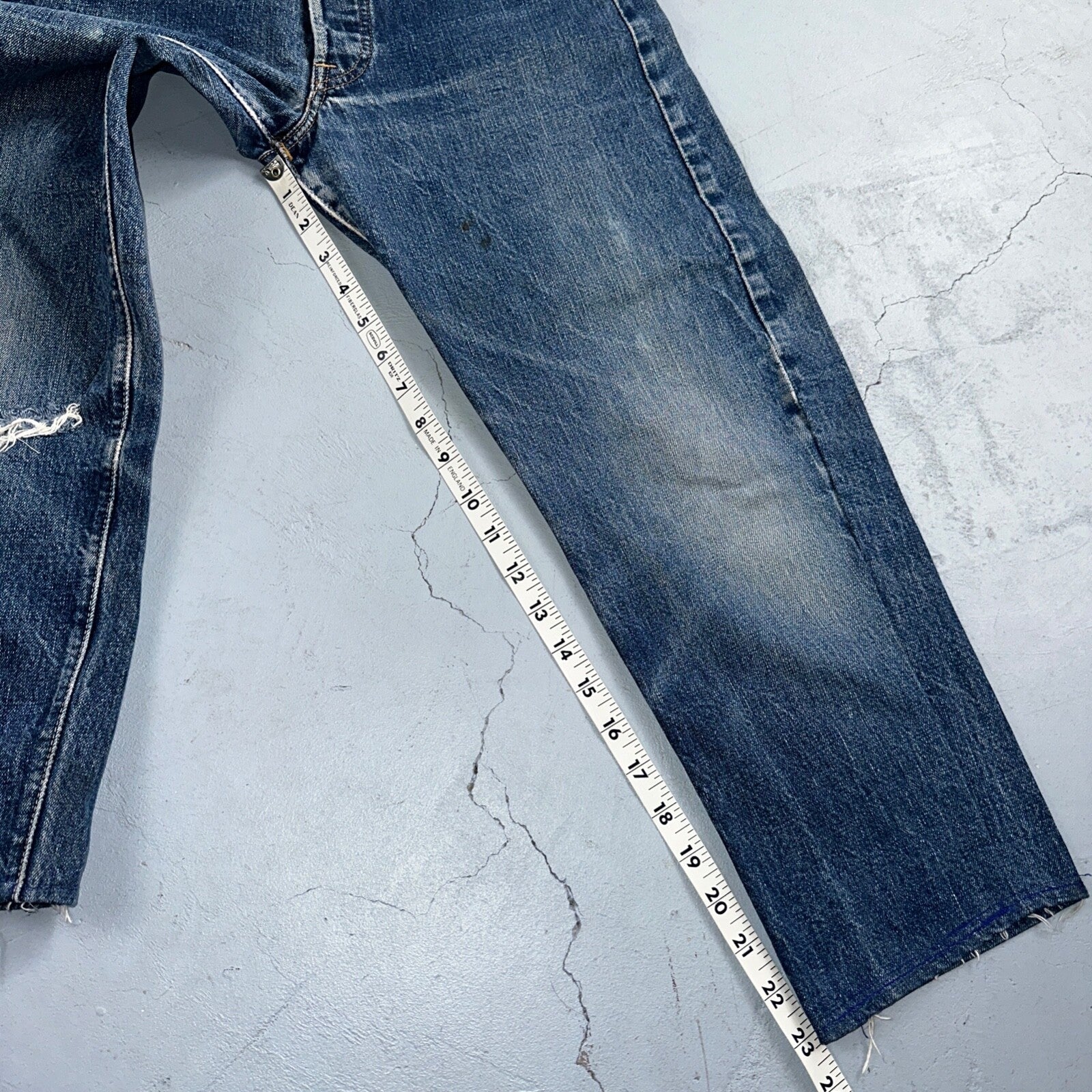 Levis 501 Big E Vintage 60s Redline Selvedge USA XX 1960s Jeans Skinny Act 26x23