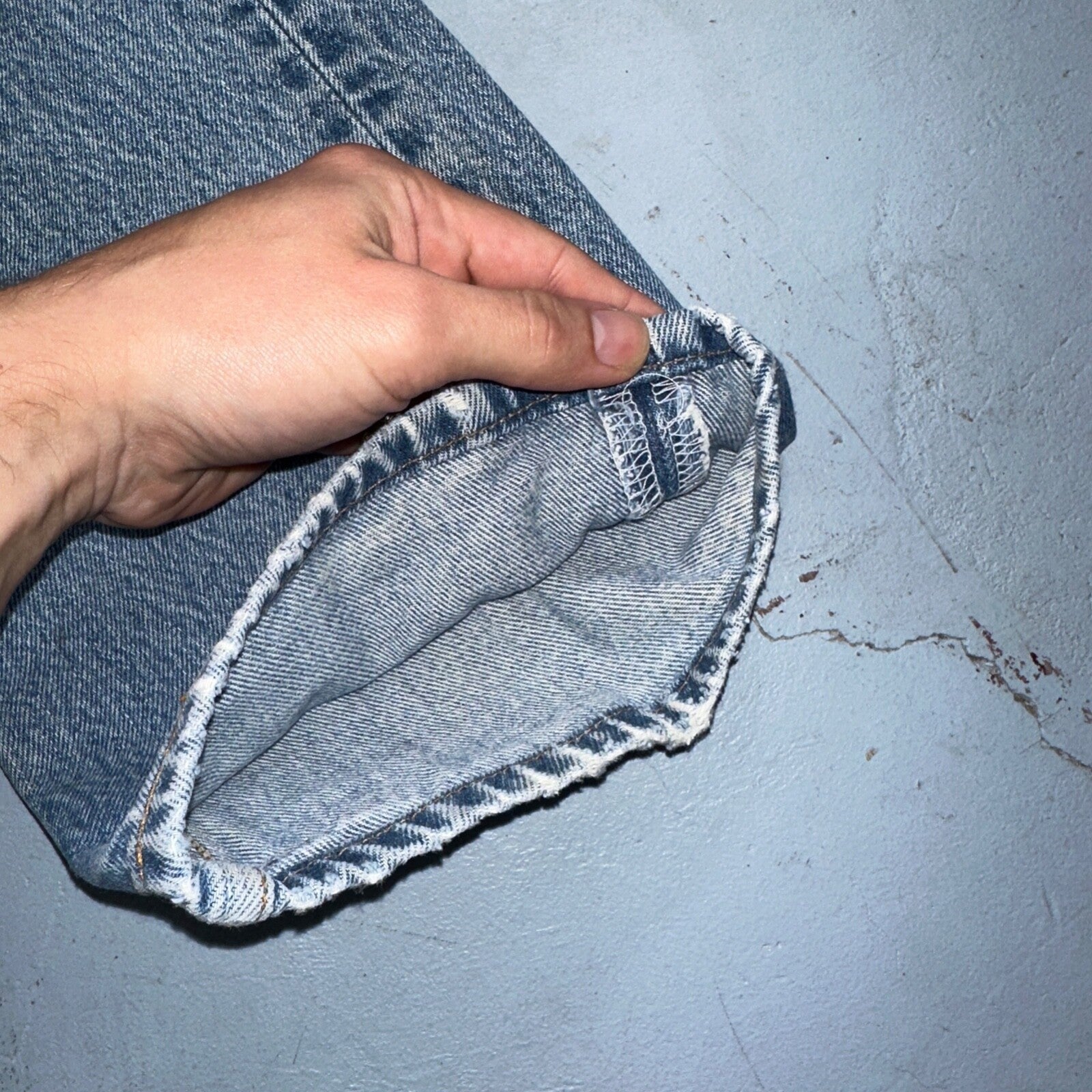 Levis 501 Vintage 90s XX Straight Leg Mexico Jeans 34x36 Light Wash Act 31x30