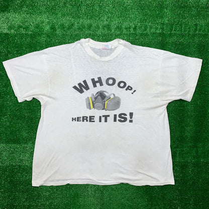 Whoops Here It Is Vintage T Shirt Freaknik Rap Nirvana Grunge Straight Edge Mask