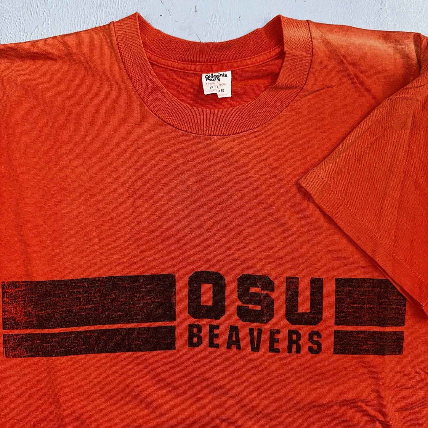OSU Oregon State USA 70s 1970 VTG T Shirt USA Beavers RARE Single Stitch XL
