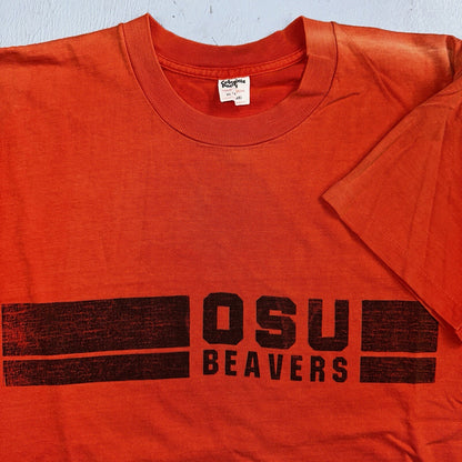 OSU Oregon State USA 70s 1970 VTG T Shirt USA Beavers RARE Single Stitch XL