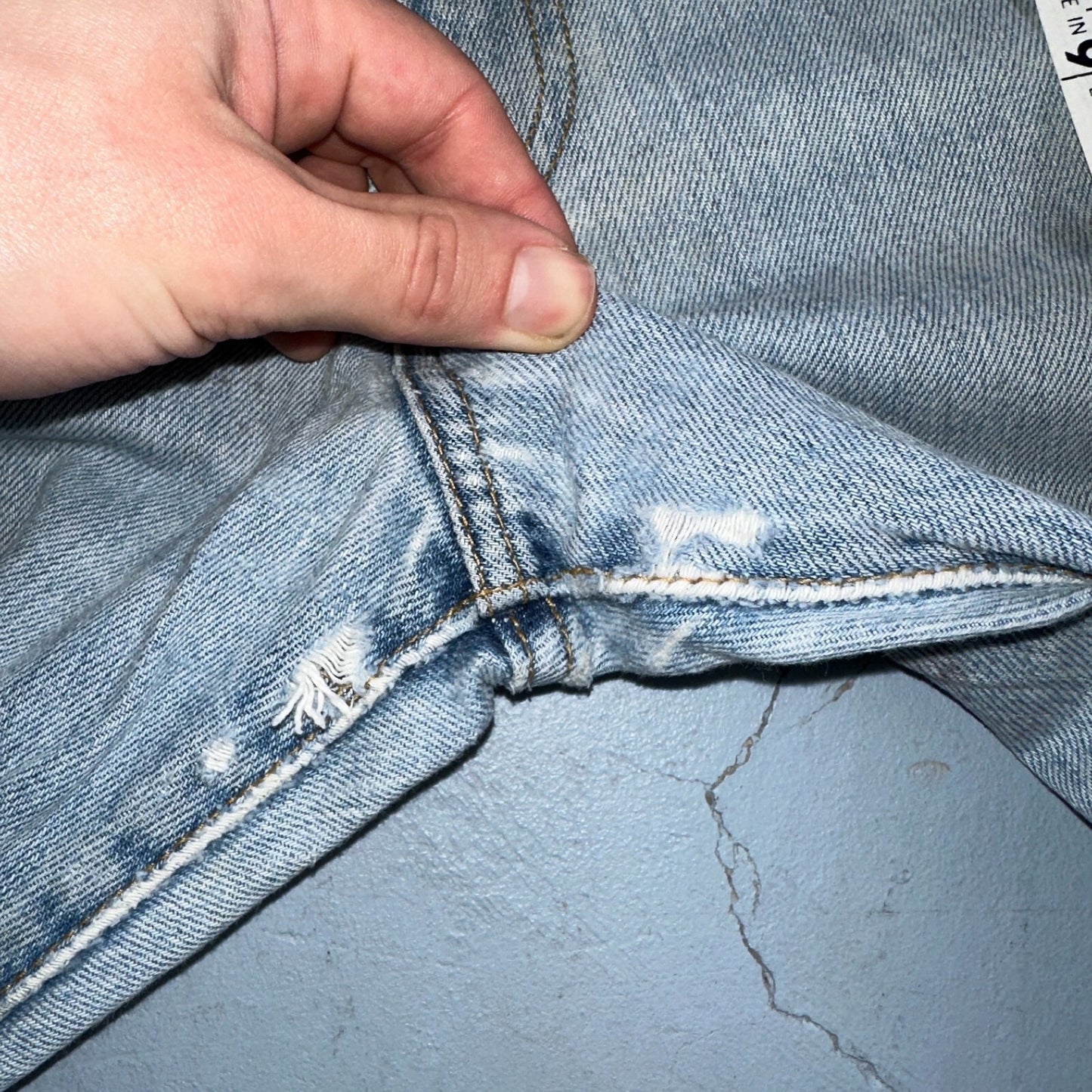 Levis 501 Vintage Y2K XX Straight Leg Jeans 90s Blue Light Wash 40x30 Act 40x29