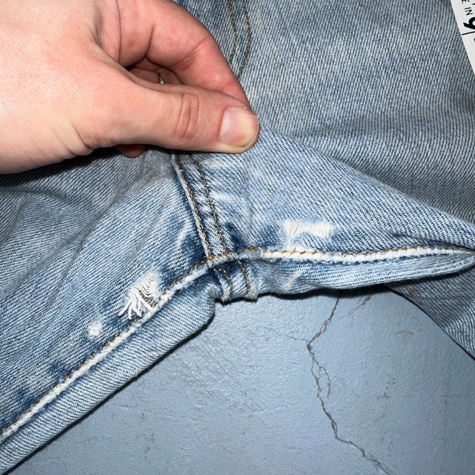 Levis 501 Vintage Y2K XX Straight Leg Jeans 90s Blue Light Wash 40x30 Act 40x29