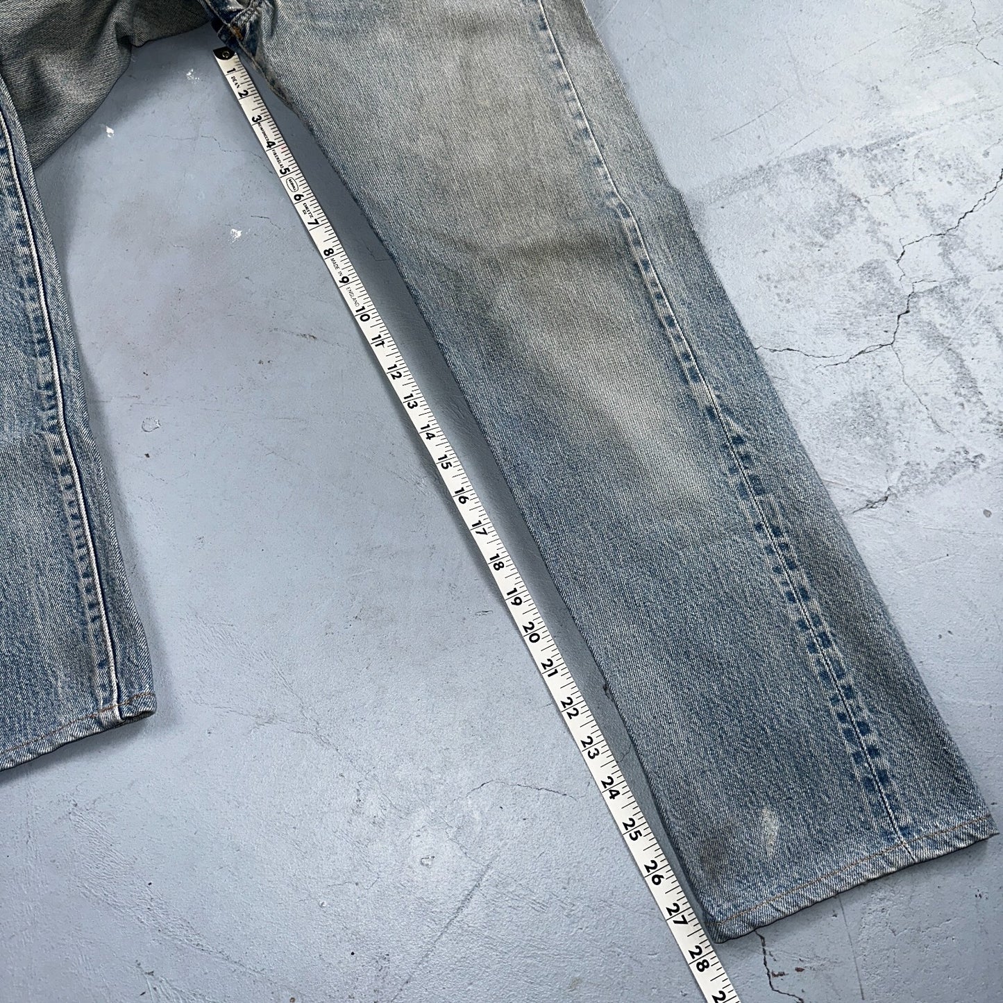 Levis 501 Vintage 80s Redline Selvedge USA XX Jeans Light Wash 29x34 Act 27x28