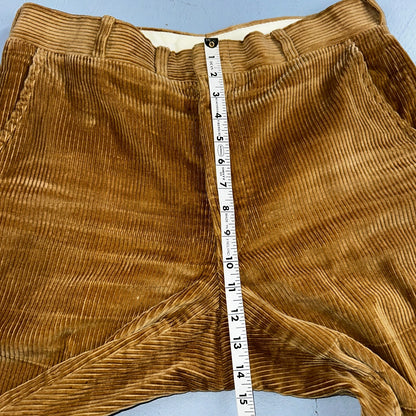 VTG Mens 2 PC Suit 40 Jacket Coat Pants Brown Rockabilly 60s 1960s Corduroy