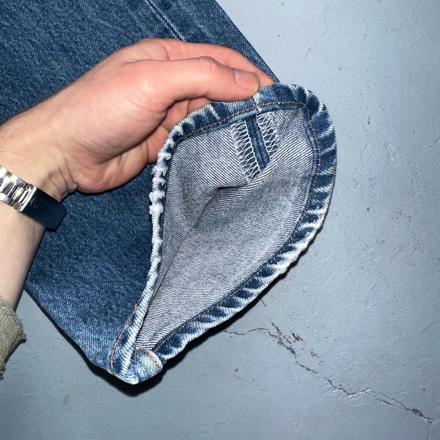 Levis 501 Vintage Y2K Mexico Straight Leg Jeans 36x36 90s Med Wash Act 36x32