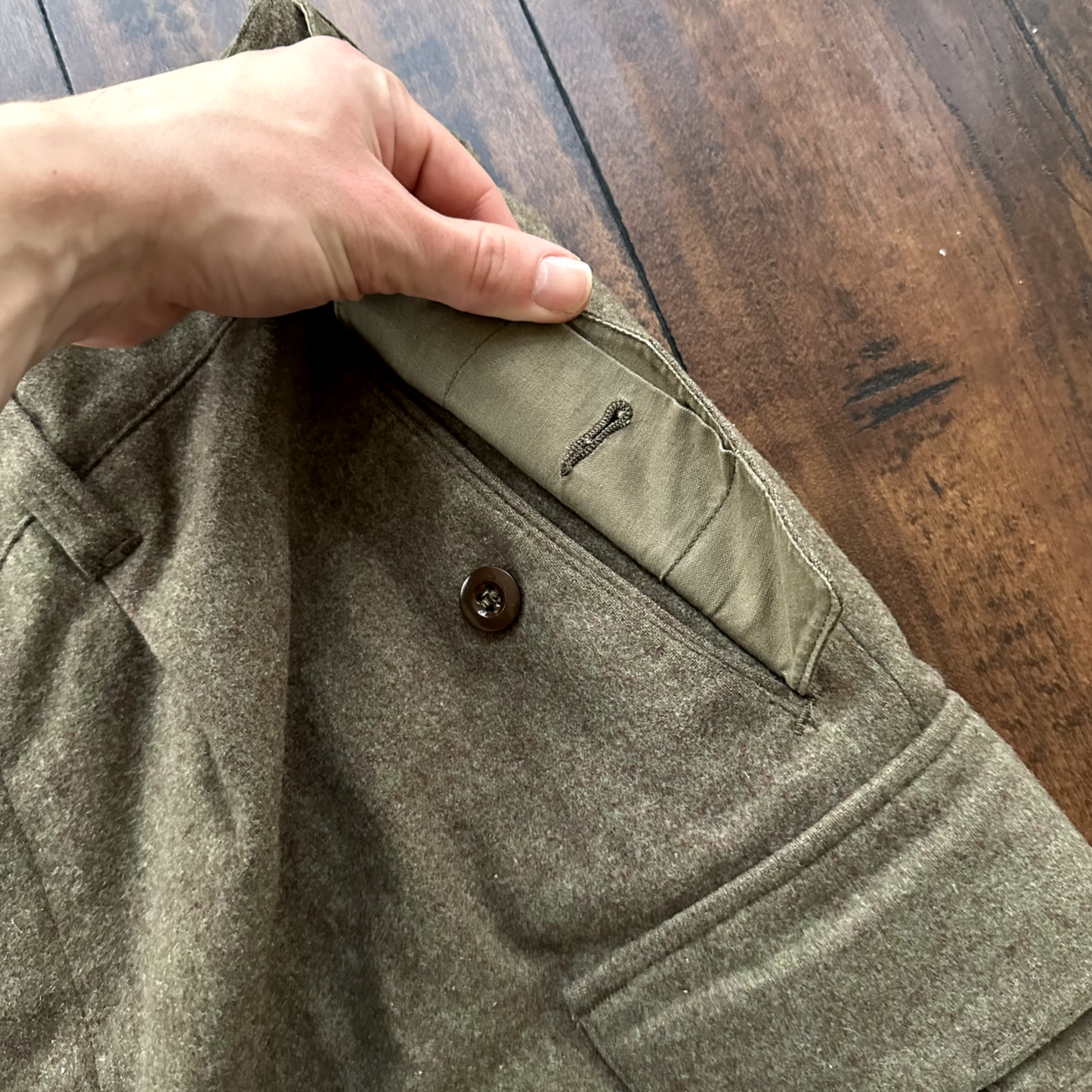 Vintage Sportra Arnstorf German Military Wool 60s 1960s Cargo p WWII Pants 33x28