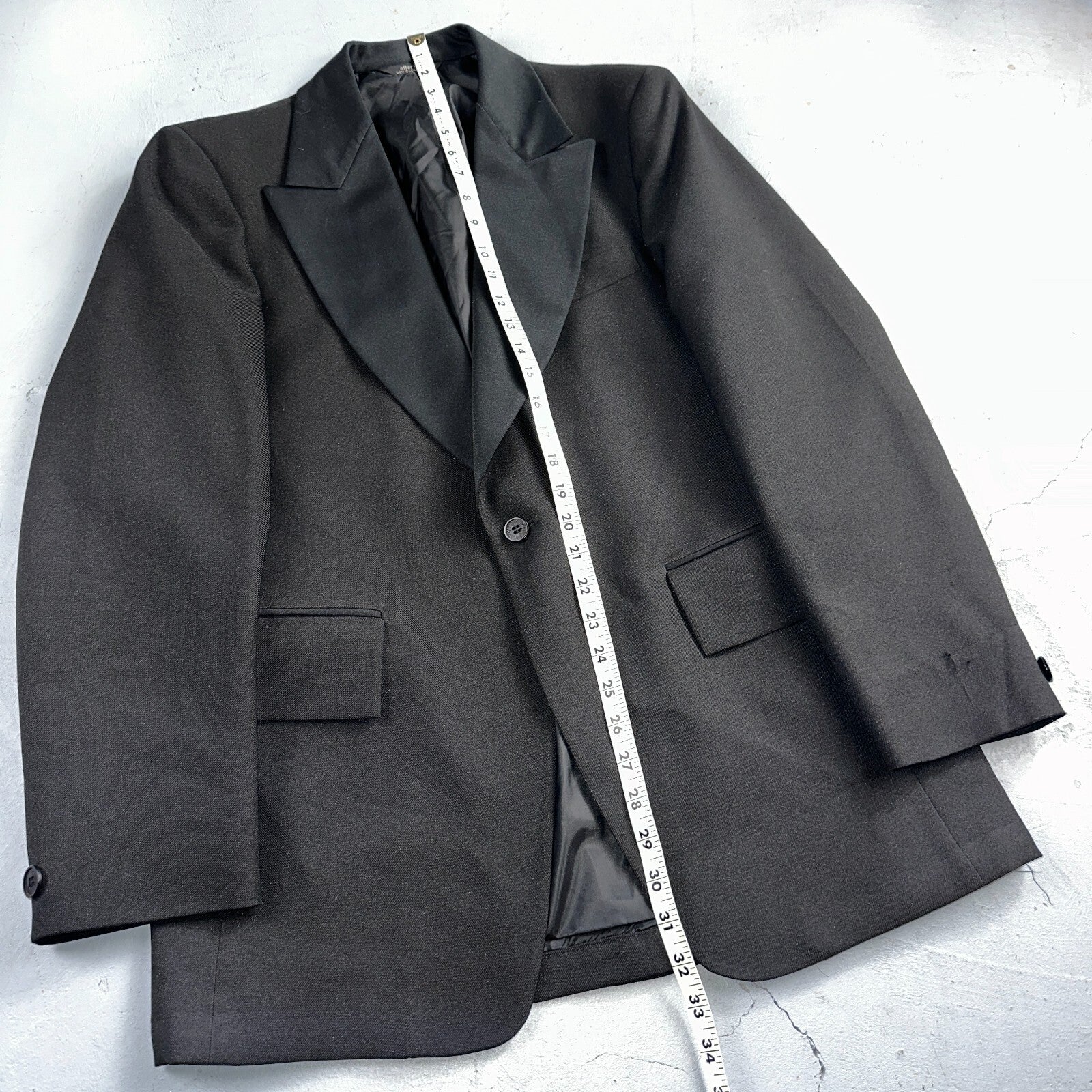 Vintage 60s After Six Mens 40R Prom Tuxedo Suit Rockabilly Jacket Black USA