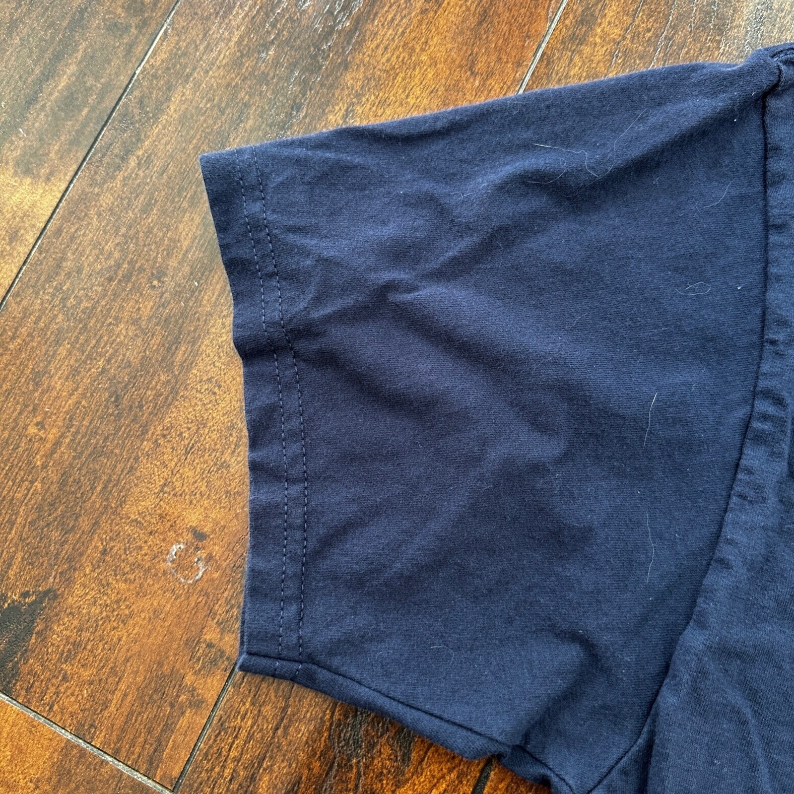 Nike Navy Blue Vintage T Shirt Y2K Basic Center Swoosh Simple Essential Tee