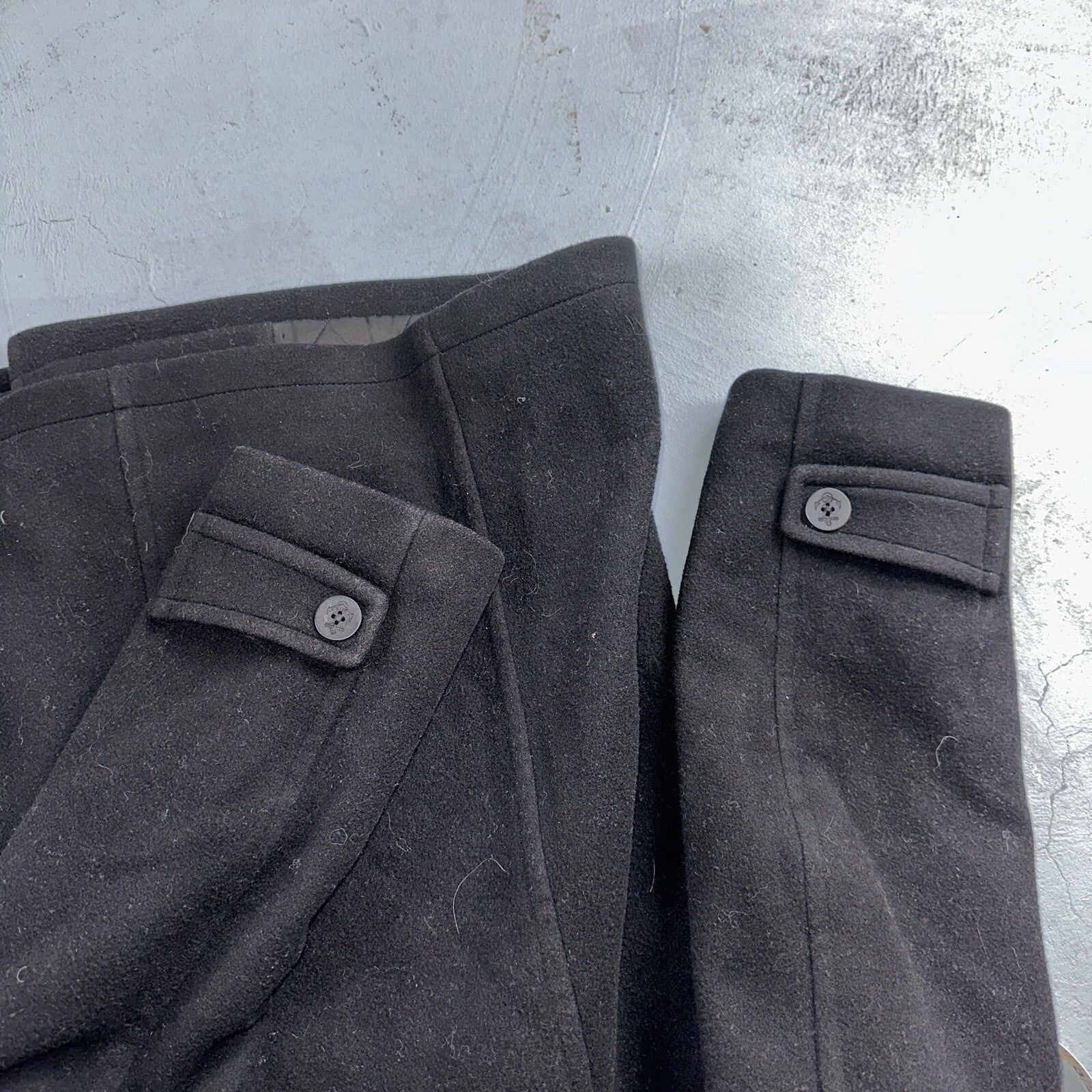 LL Bean Blue 100% Wool Pea Coat 3M Thinsulate Double Breasted Women’s Sz 10 VTG