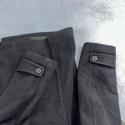 LL Bean Blue 100% Wool Pea Coat 3M Thinsulate Double Breasted Women’s Sz 10 VTG