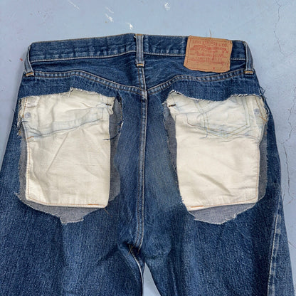 Levis 501 Vintage 80s Redline Selvedge USA XX Jeans Bootcut 33x36 Act 30x33