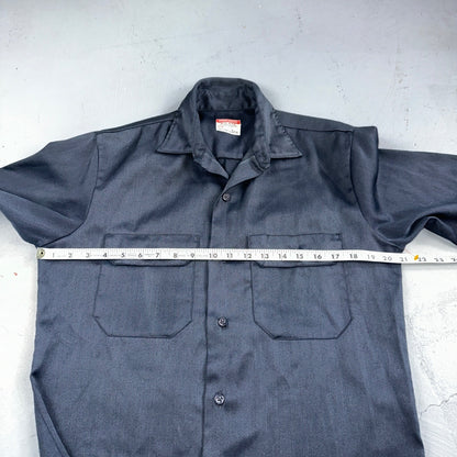 Vintage Penneys Big Mac Shirt Dark Navy Blue 70s 1970s 50/50 JC Penney