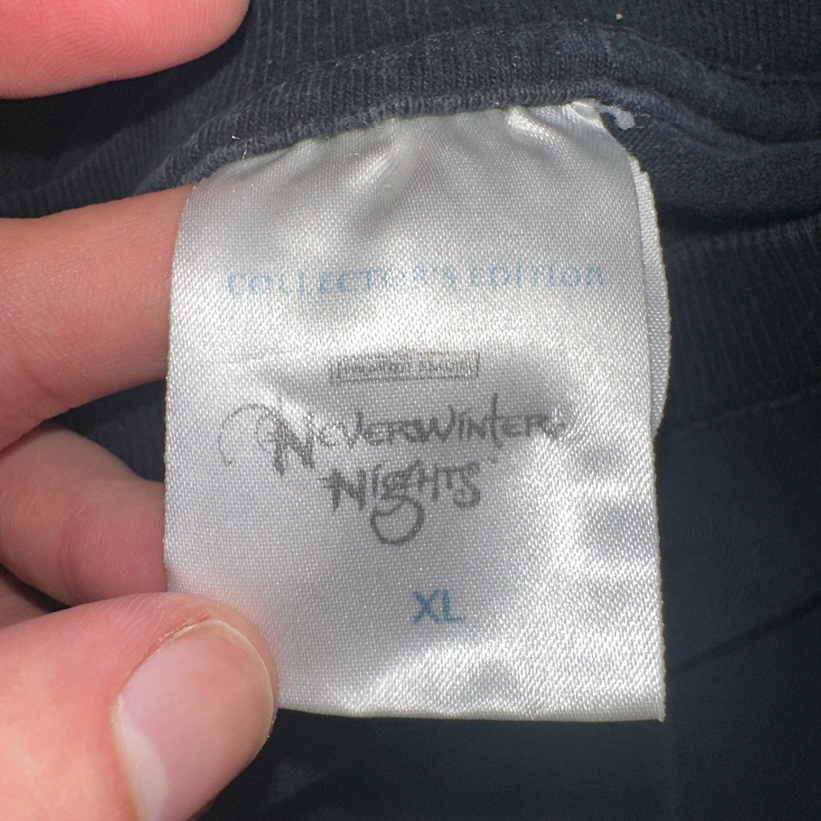 VTG Neverwinter Nights Faded Video Game Promo Shirt XL Atari Bioware WOTC Y2K 90