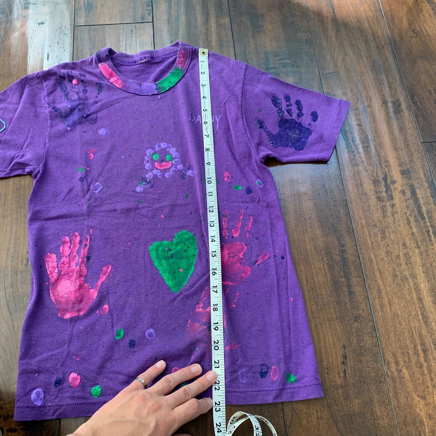 Womens Small Art Paint Vintage T Shirt Custom Painted Danny One Of One 80s 90s