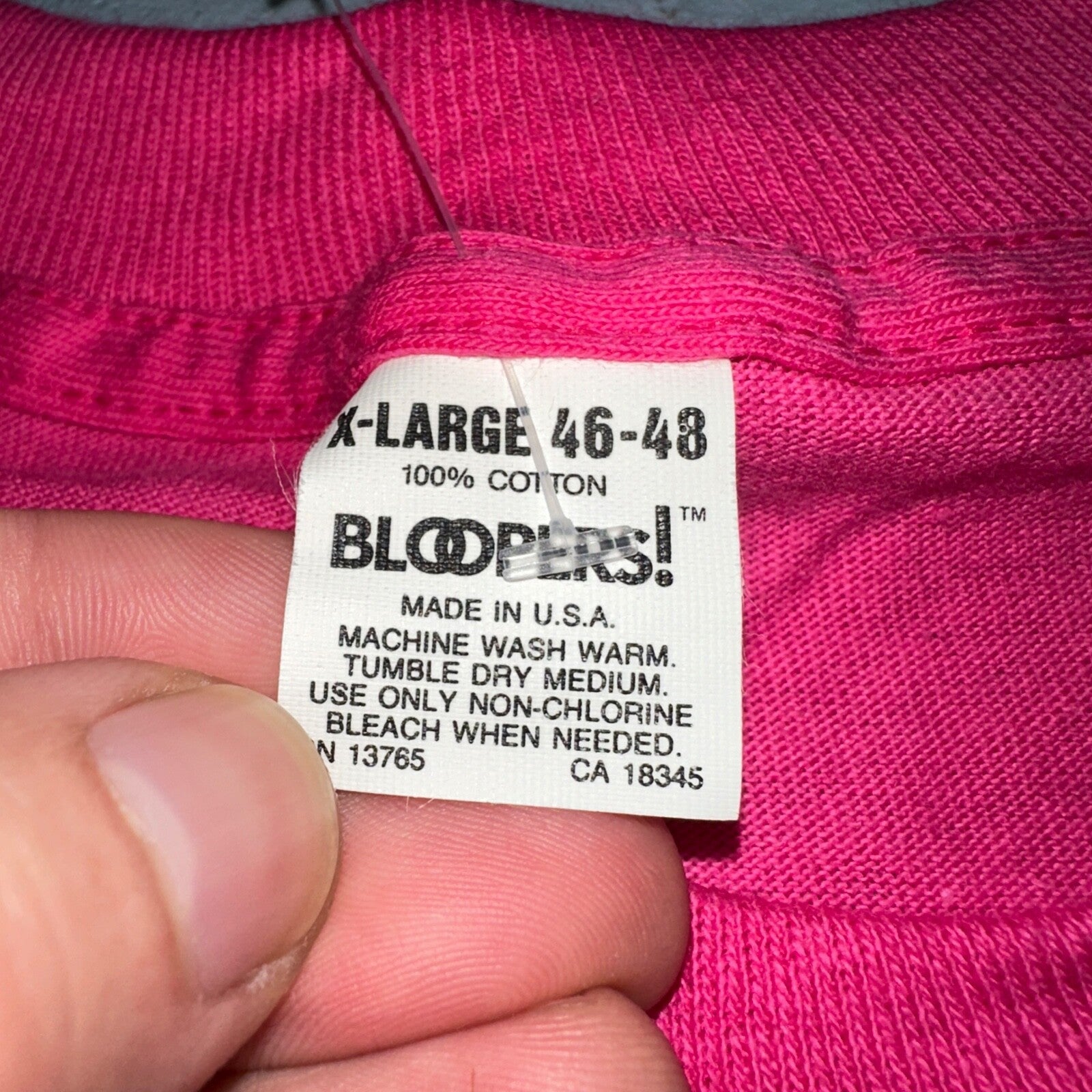 California Surfer VTG T Shirt Pink Ocean Swim Pacific Graphic 80s Bloopers Art