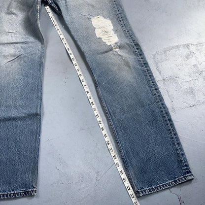 Levis 501 Vintage 90s XX Straight Leg Mexico Jeans 34x36 Light Wash Act 31x33