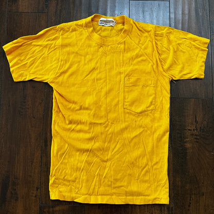 Surfers Catalina Martin 1960s 60s Rockabilly Vintage T Shirt Yellow Gold Blank