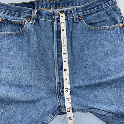 Levis 501 Vintage 90s USA XX Straight Leg Jeans Blue Med Wash 36x32 Act 32x28