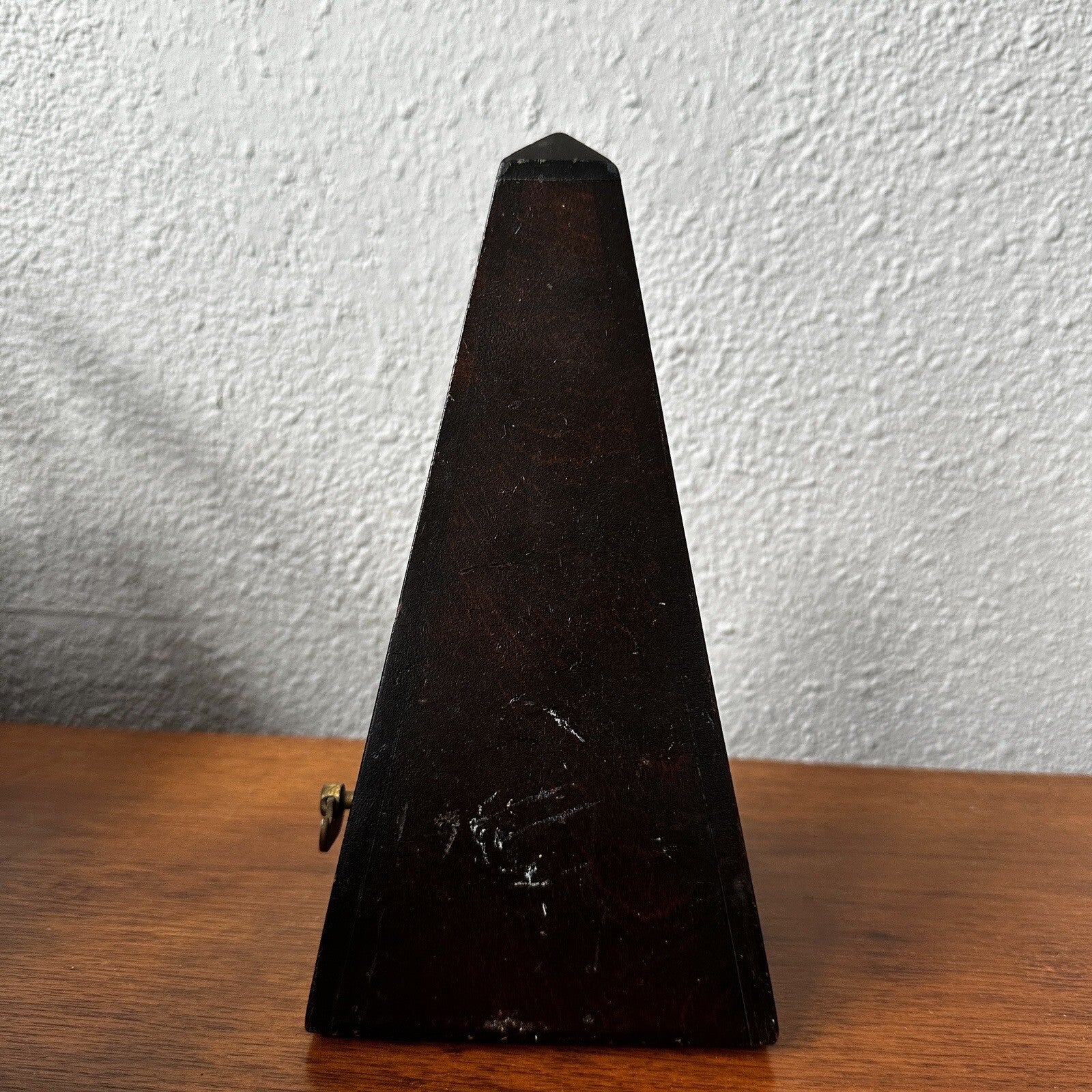 Hollande Angleterre Improved Maelzel Metronome Windup Wood Vtg Antique Paris