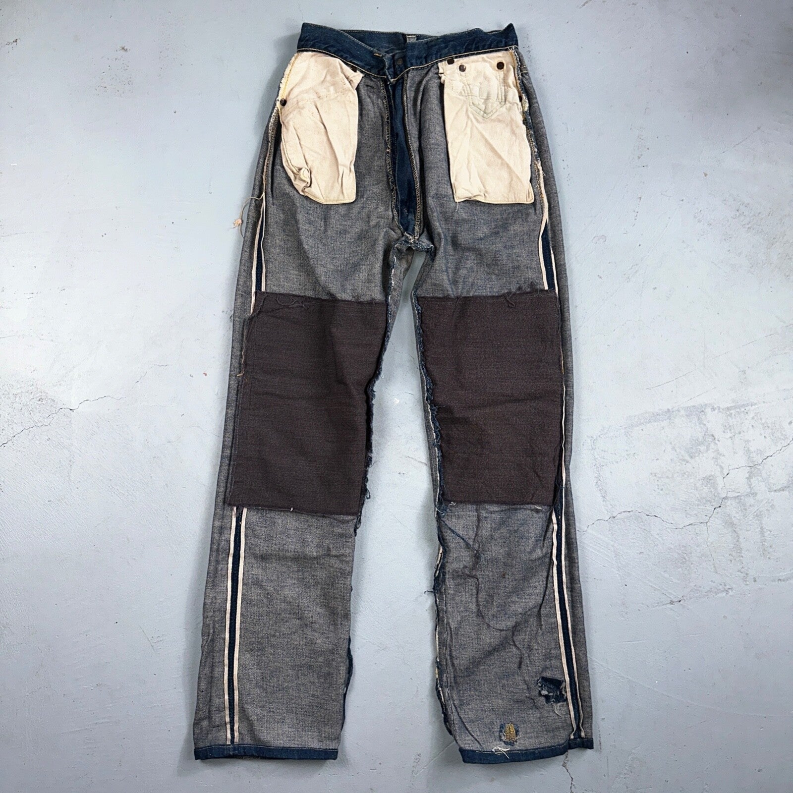 Levis 701 Big E Vintage 50s Redline Hidden Rivets USA 1950s Jeans 501 Act 26x29