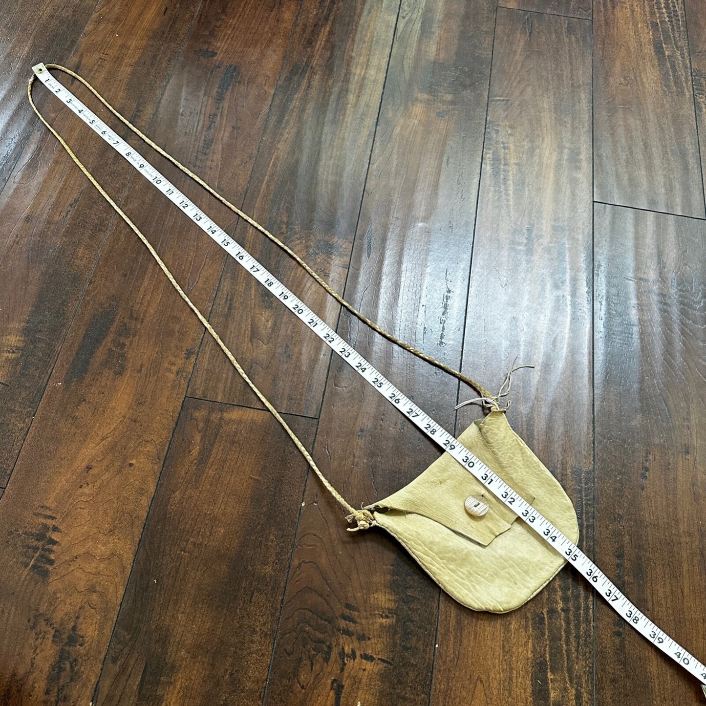 1970s Handmade VTG Crossbody Messenger Bag Leather Handbag Purse Cowgirl Twill