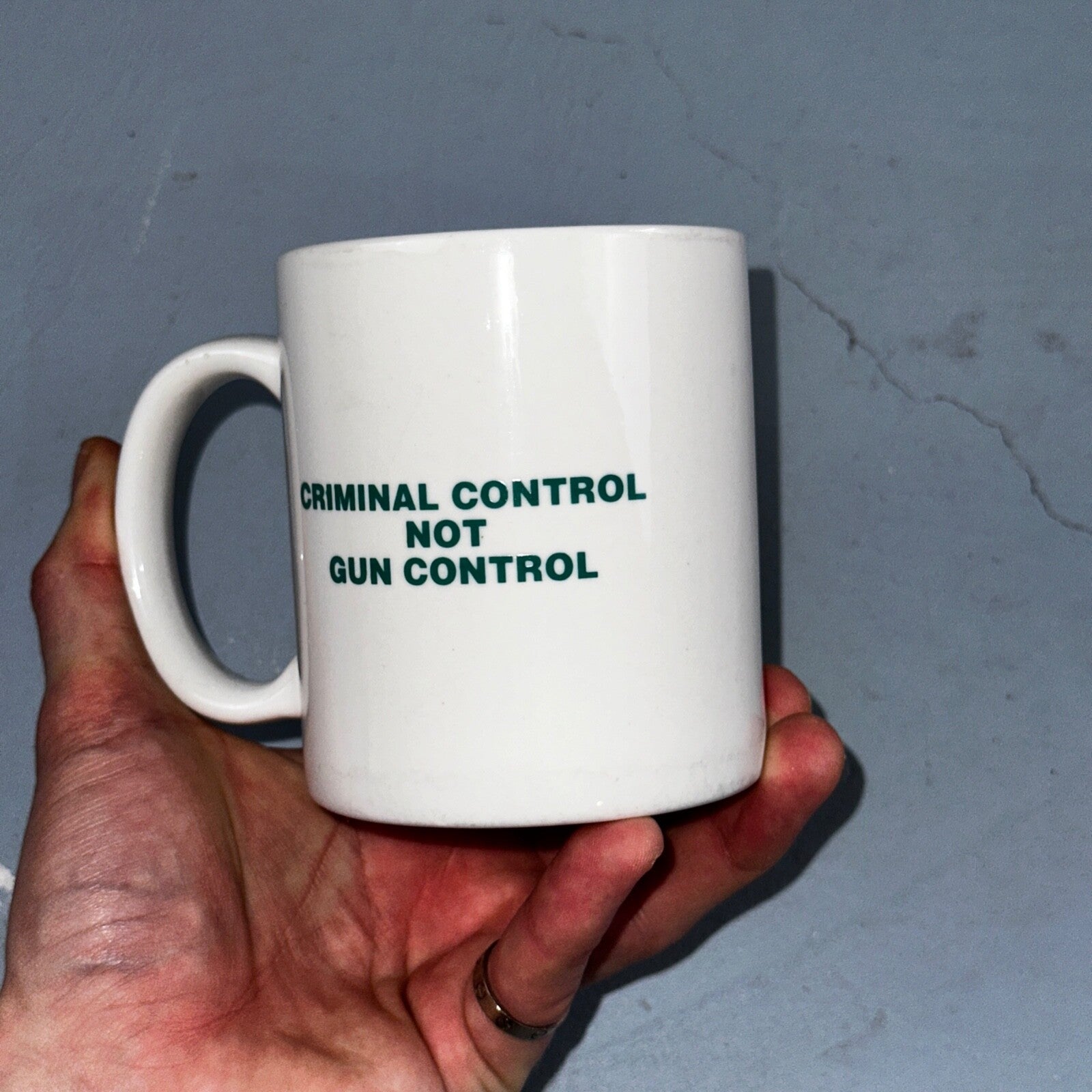 Smith & Wesson Coffee Mug Vintage Rare Criminal Control El Cajon California