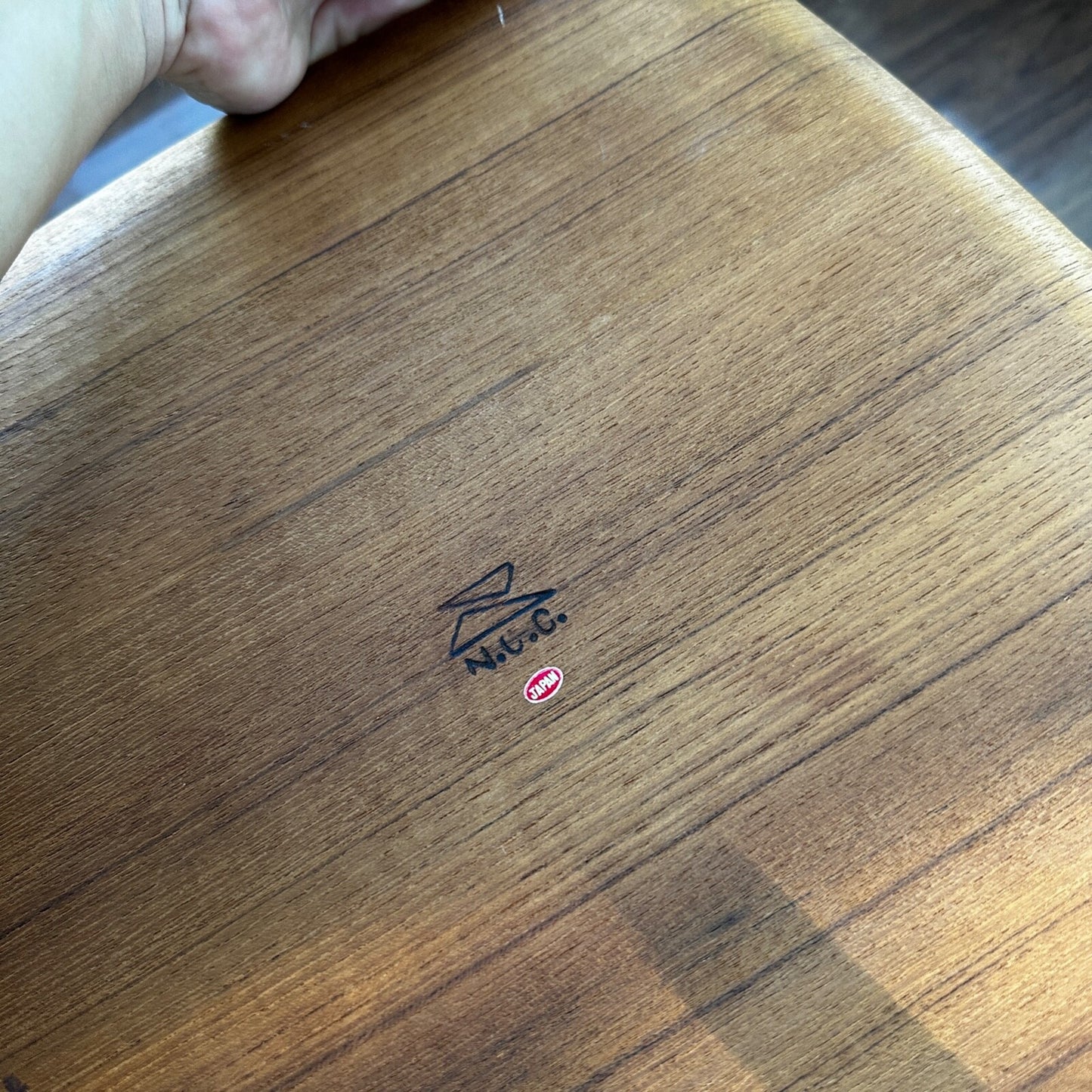 Shigemichi Aomine Teak Tray Plate Japan MCM Eames Nelson Round And Square Lot 2