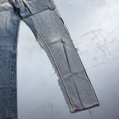 Levis 501 Vintage 80s Redline Selvedge USA XX Jeans Light Wash 33x40 Act 30x34