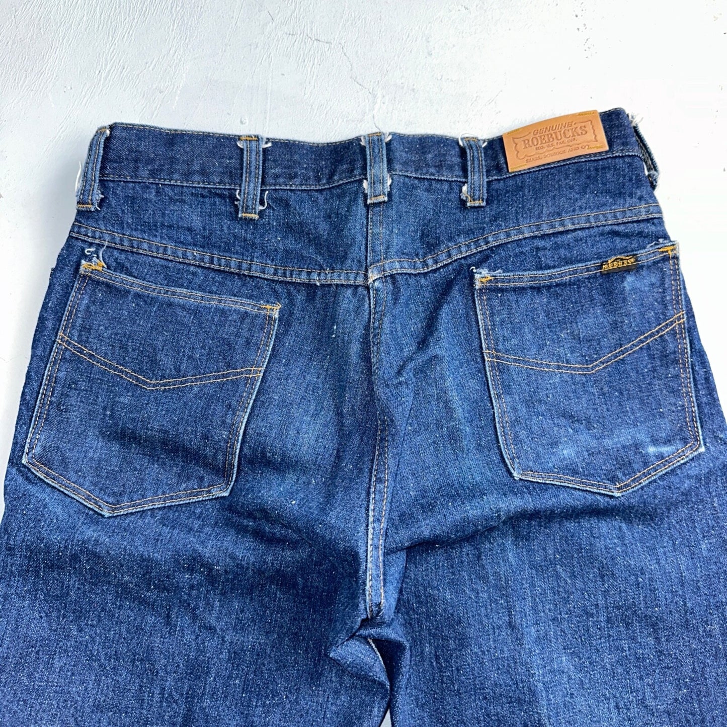 VTG 70s Sears Roebucks Jeans 34x30 Mens USA Rockabilly Dark Rockabilly Scovill