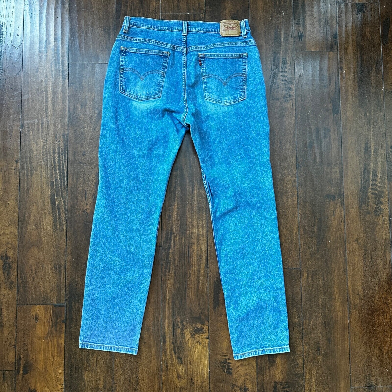 Vintage Levis 510 Jeans Womens 14 Blue Slim Fit Y2K Lower Rise Boyfriend 30x29