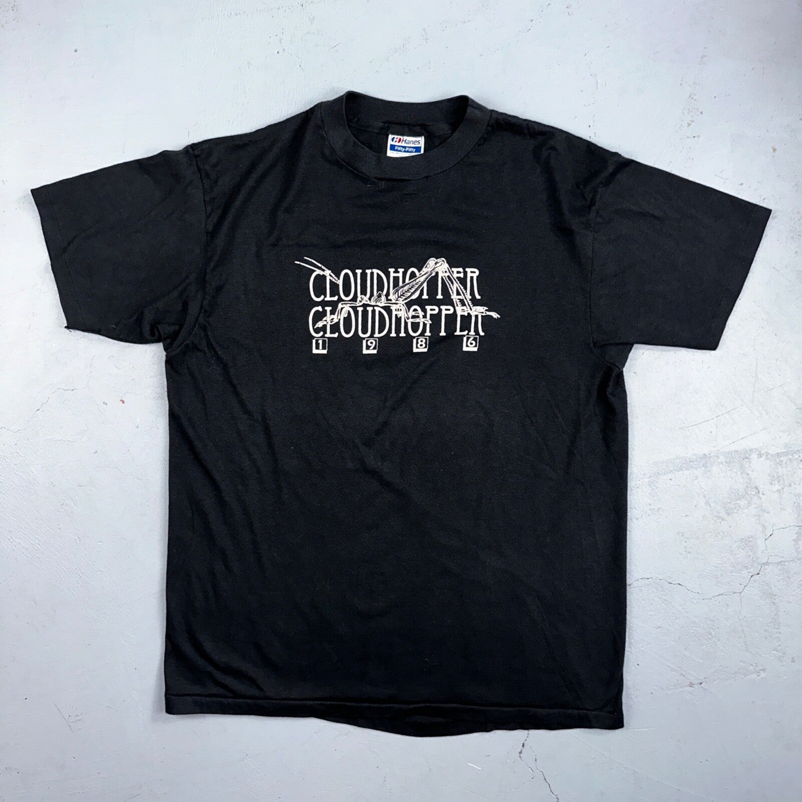 Cloud Hopper Bugs Insects 1986 VTG T Shirt Hanes XL 80s Single Stitch Art Animal