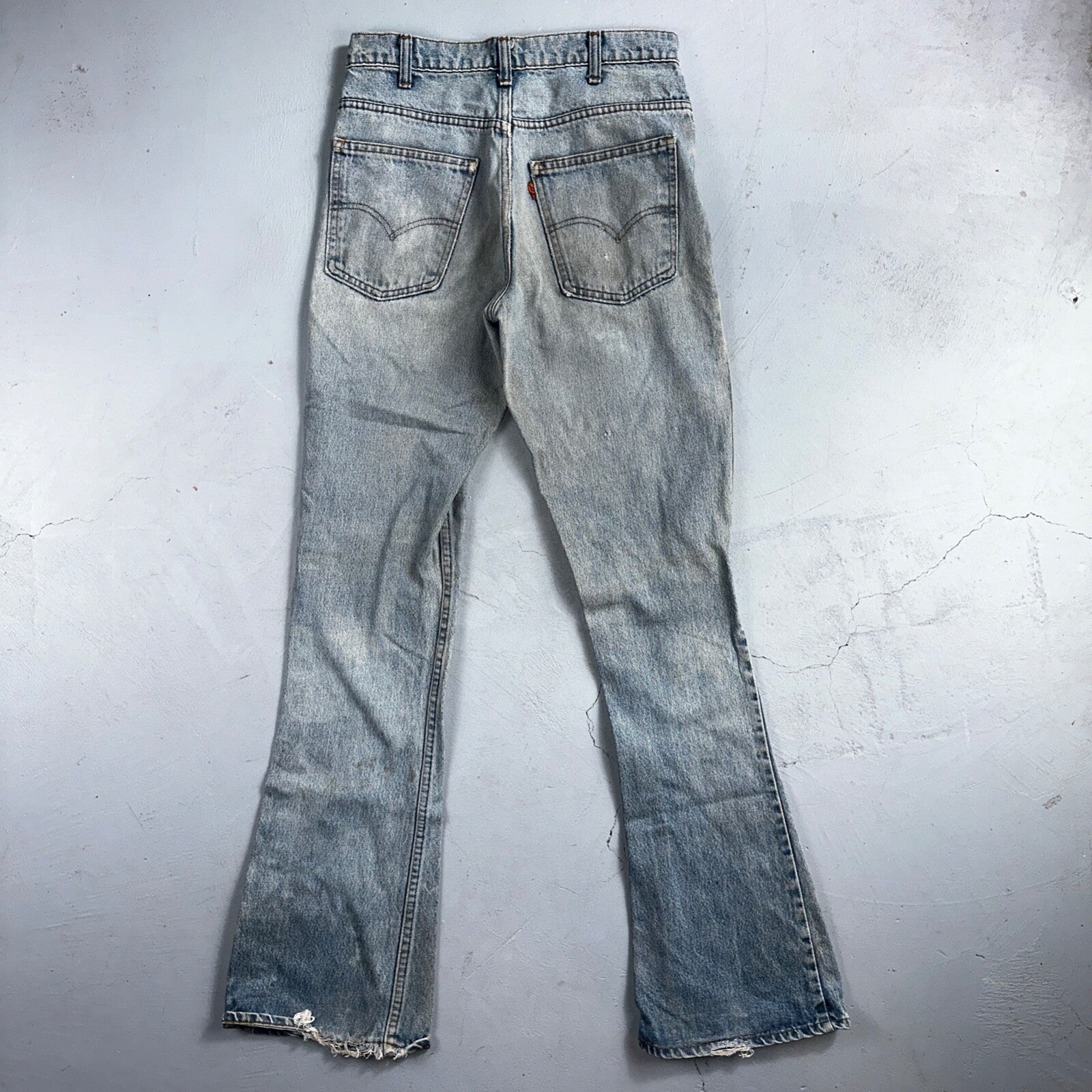 Levis 646 Vintage 70s USA Orange Tab Bootcut Flare Blue Bell Bottom Jeans 29x33