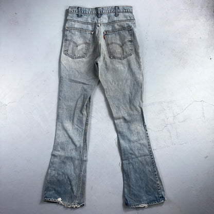 Levis 646 Vintage 70s USA Orange Tab Bootcut Flare Blue Bell Bottom Jeans 29x33
