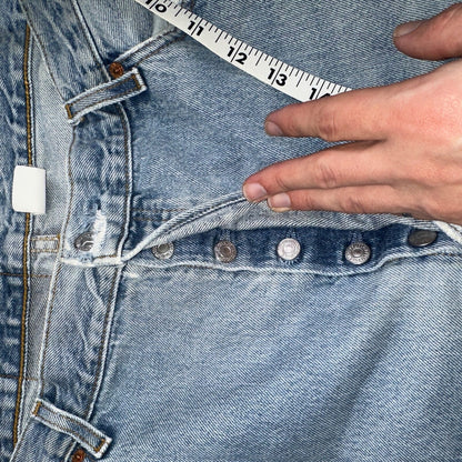 Levis 501 Vintage 90s Mexico Straight Leg Jeans 40x32 Y2K Light Wash Act 38x30