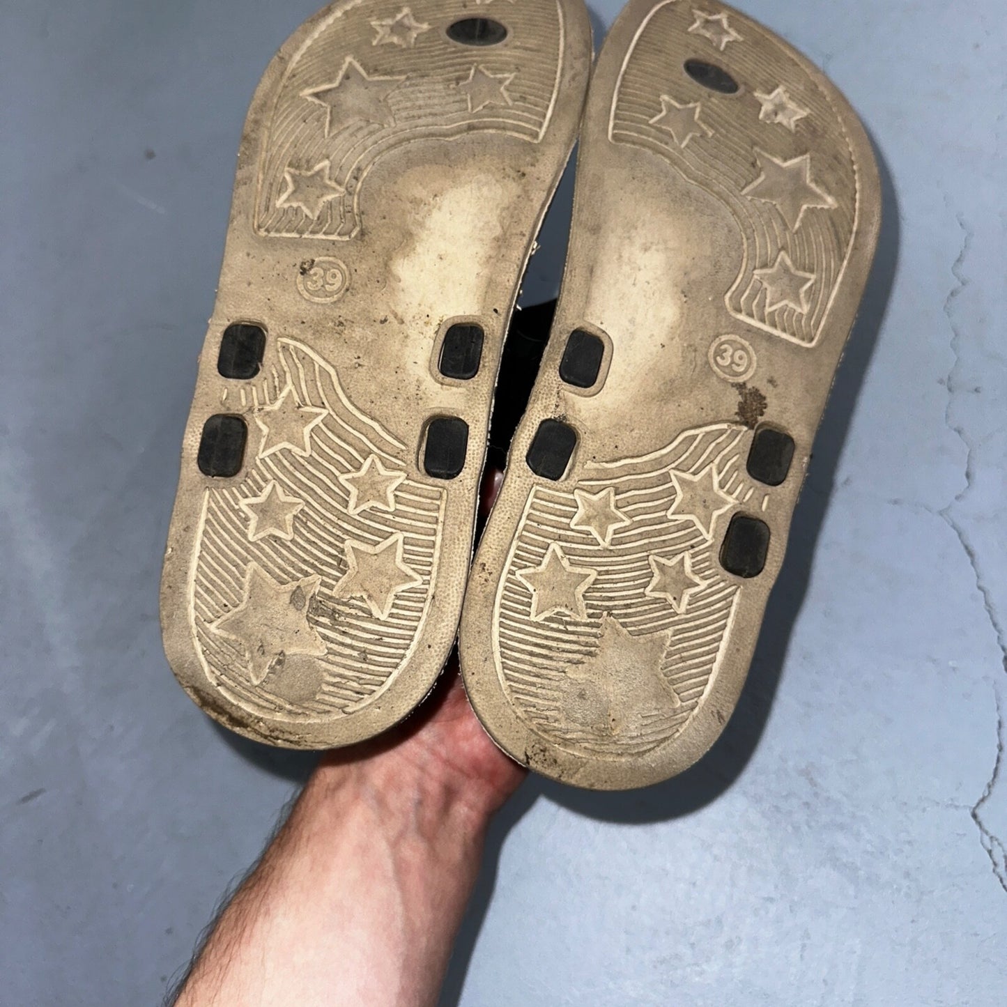 Gezer Slip On Sandals Open Toe Slide Womens 39EU Black Simple Y2K VTG Style