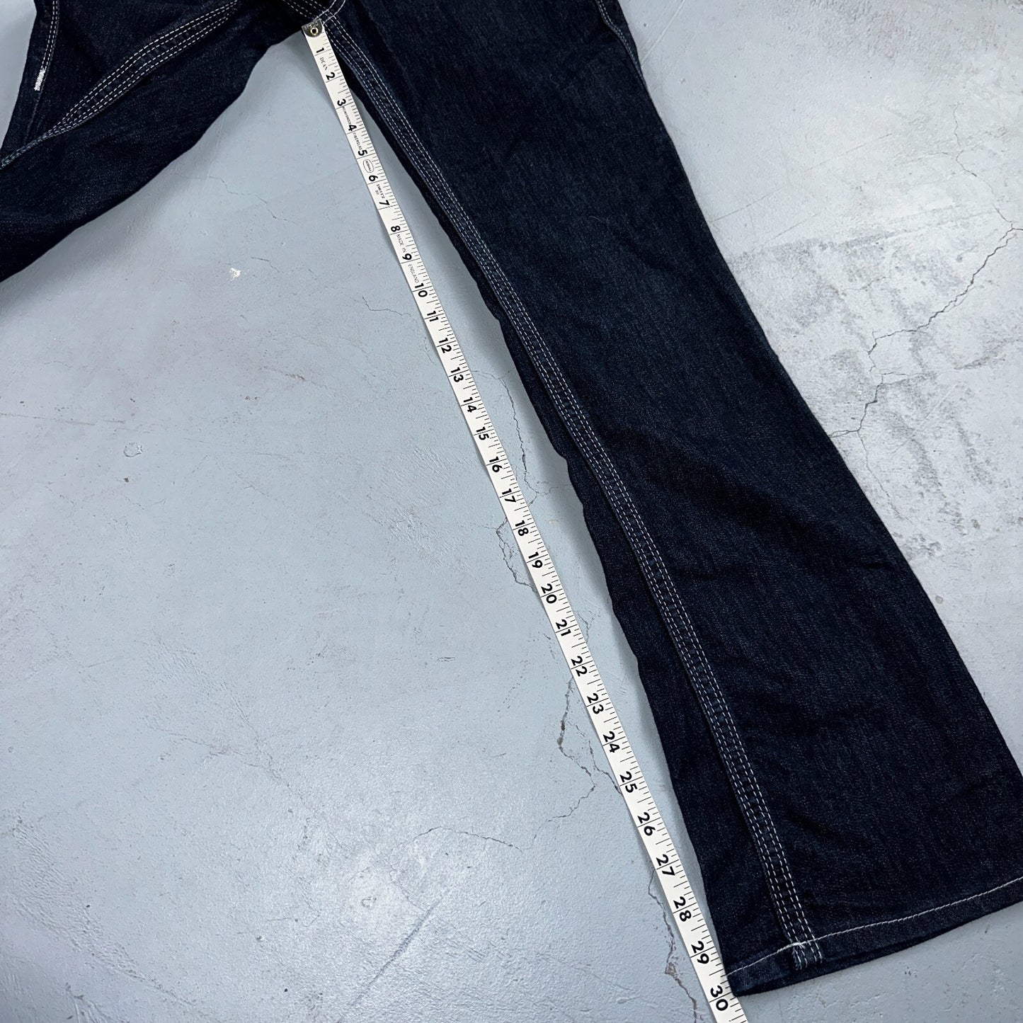 True Religion Jeans Womens 29 Boot Cut Low Rise Dark Stretch Y2K VTG USA 29x30