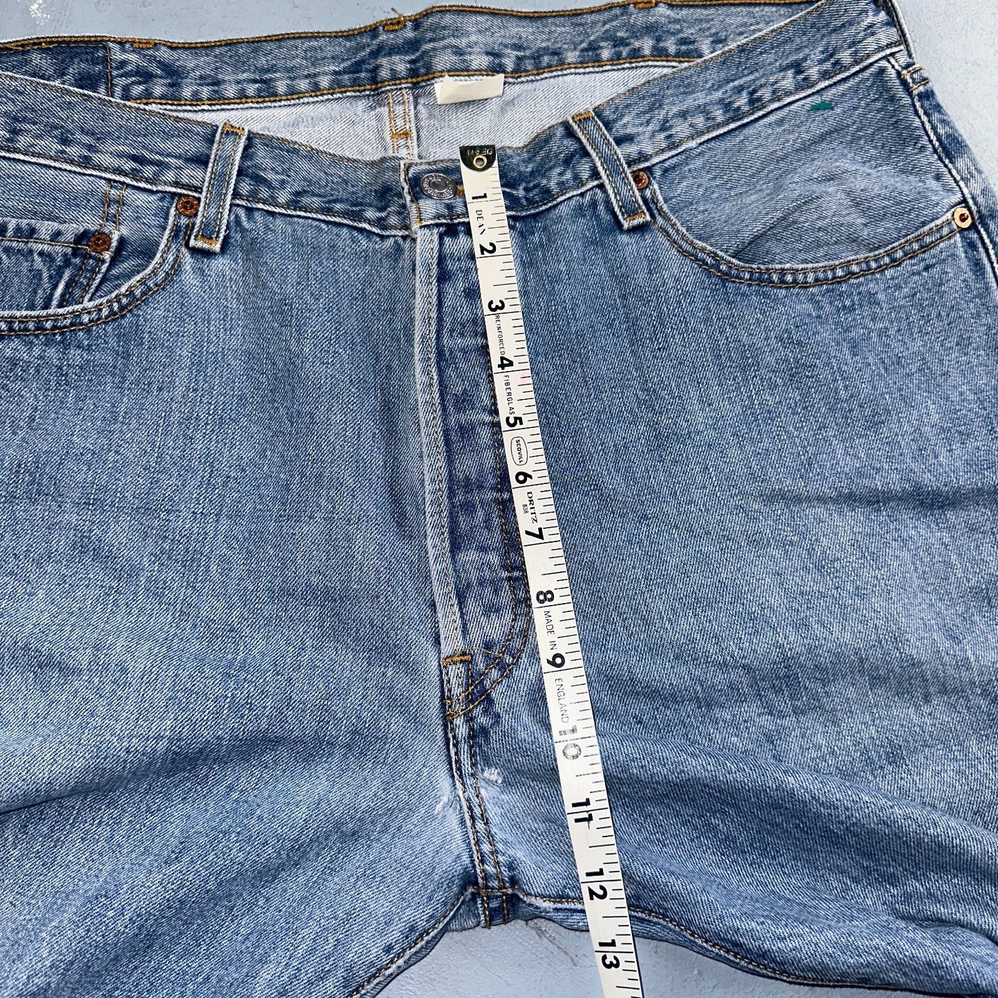 Levis 501 Vintage Y2K 90s XX Straight Leg Jeans Blue Light Wash 38x34 Act 37x34