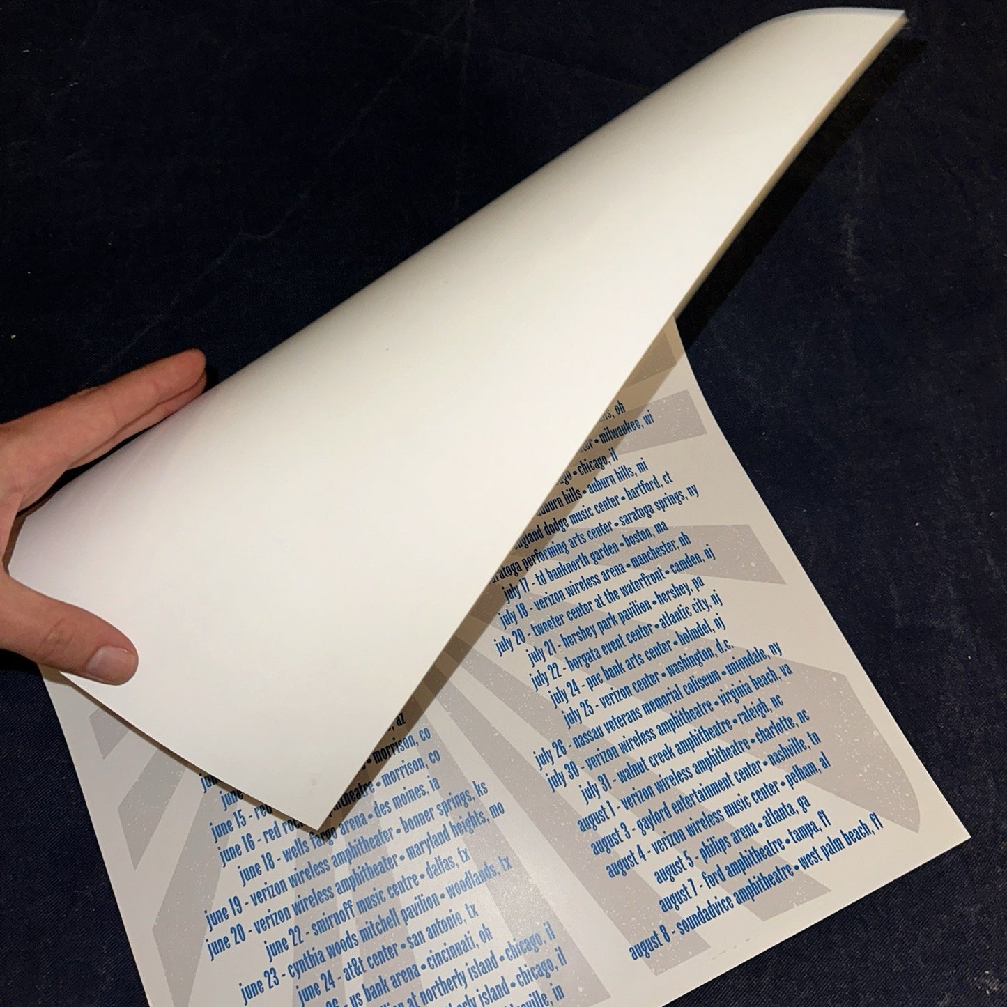 John Mayer Autographed 2007 Summer Tour Poster Signed Continuum Music 14×22