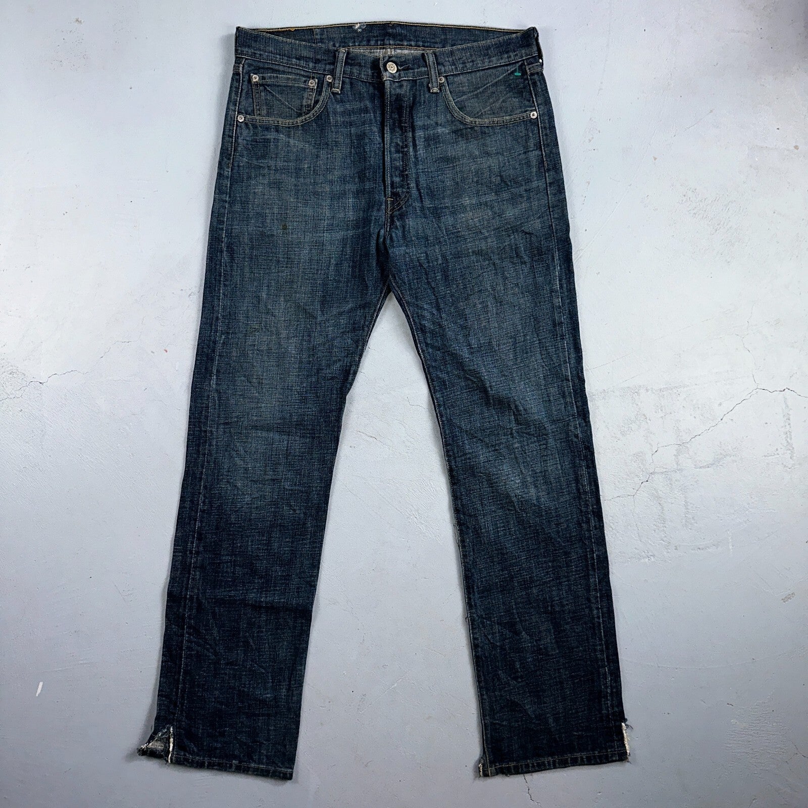 Levis 501 Vintage Y2K XX Straight Leg Jeans Blue Med Wash 33x34 Act 34x32